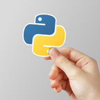 Python Coder Laptop Sticker