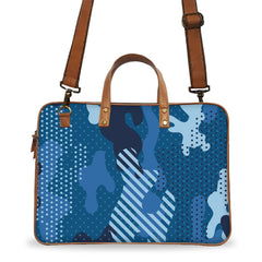 Military Blue Deluxe Laptop Bag