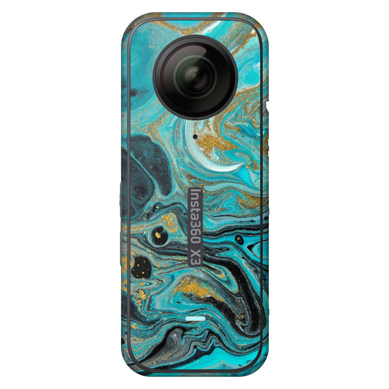 Blue Gold Insta 360 Skin Main image
