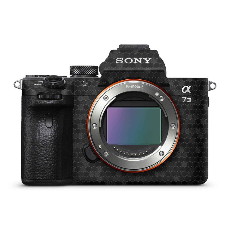 Black Honeycomb Camera Skins