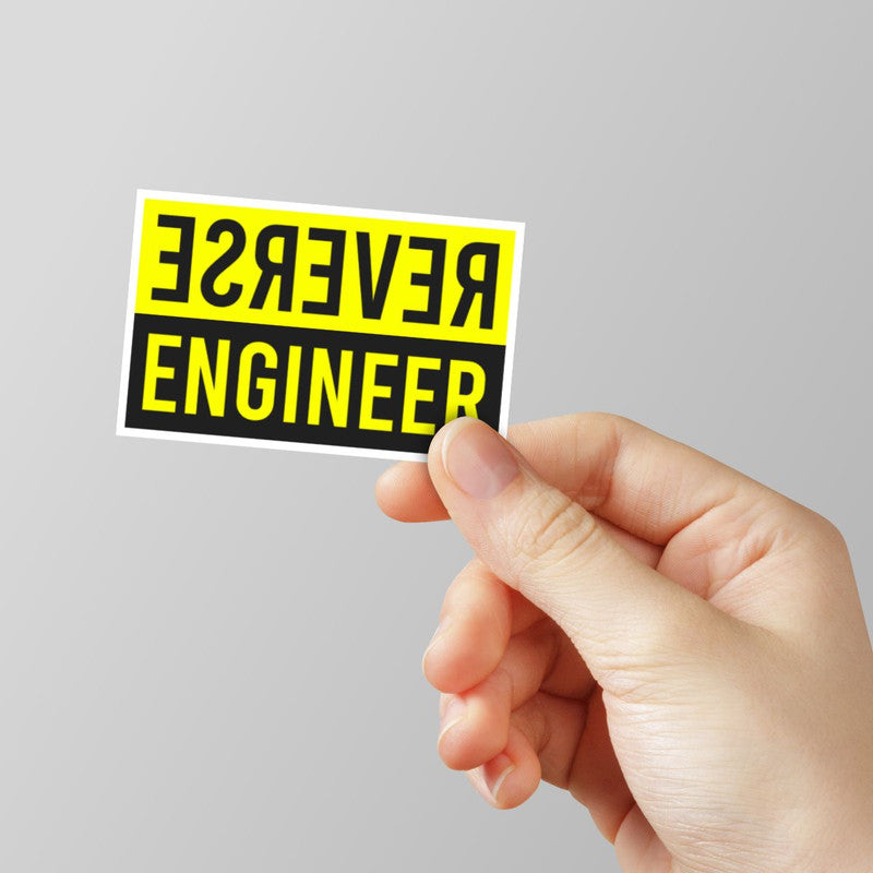 Reverse Engineer Laptop Sticker Main image