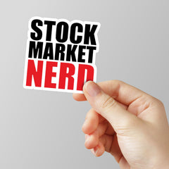 Stock Market Nerd 2 Laptop Sticker
