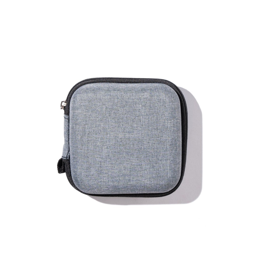 Set of 3 - Denim Multi Purpose Tech Organizer for Charger/Earphone/Pen Drives/Cables - Box Shape