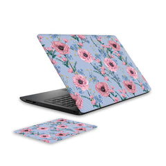blooming-flower-4-laptop-skin-and-mouse-pad-combo WrapCart India