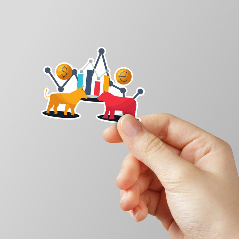 Stock Rush Laptop Sticker