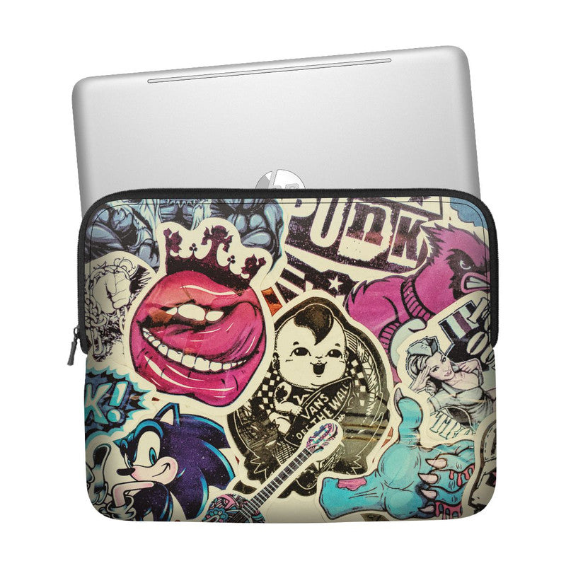 Vintage Punk Laptop Sleeve Main image
