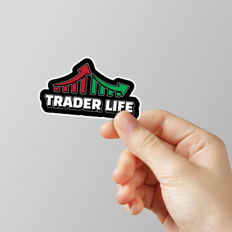 Trader Life Laptop Sticker