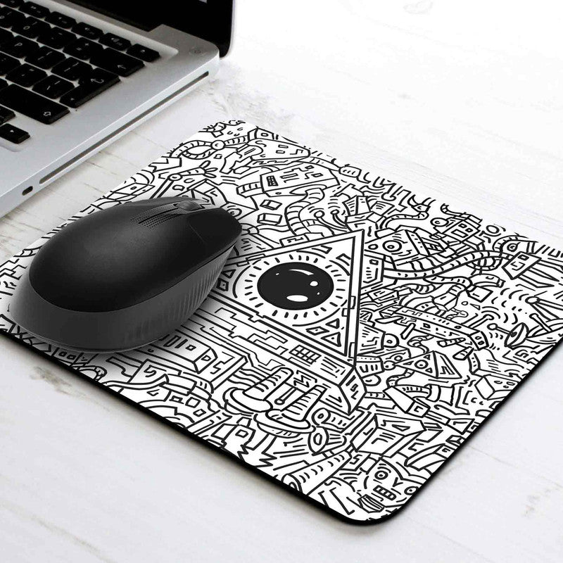 Doodle Robot MousePad Main image