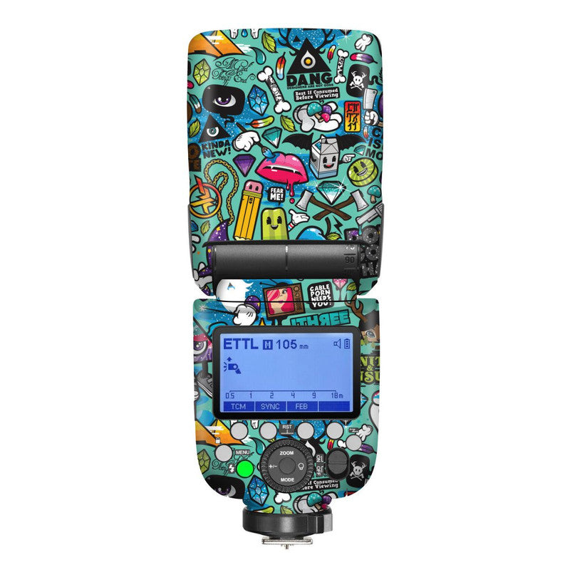 Blue Abstract Camera Flash Skin Main image