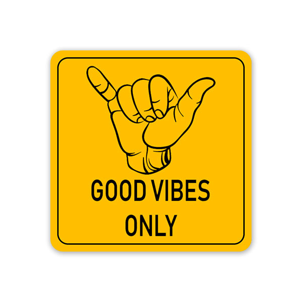 Good Vibes Only Car Sticker Secondary image
