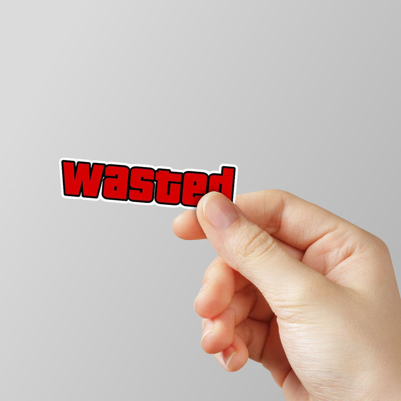 Wasted Laptop Sticker Main image