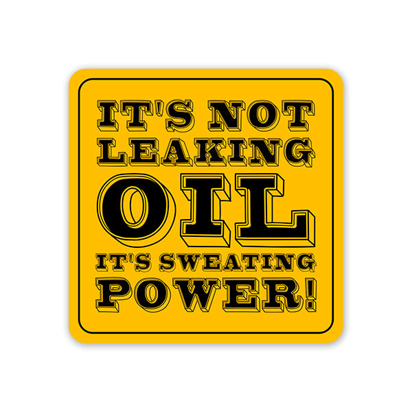 It's Sweating Power Car Sticker Secondary image
