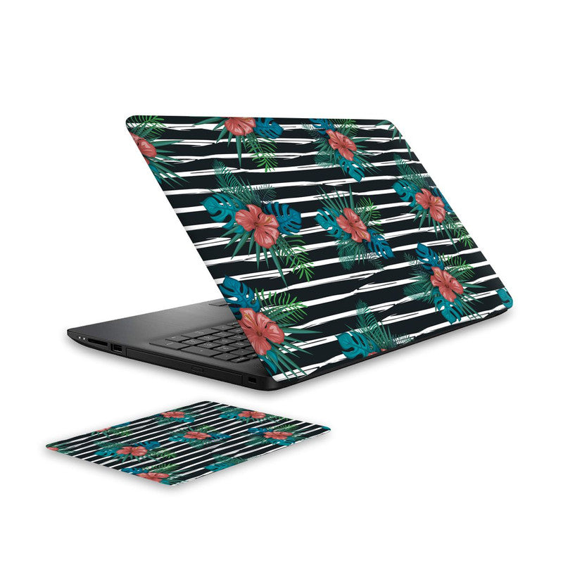blooming-flower-6-laptop-skin-and-mouse-pad-combo WrapCart India Main image