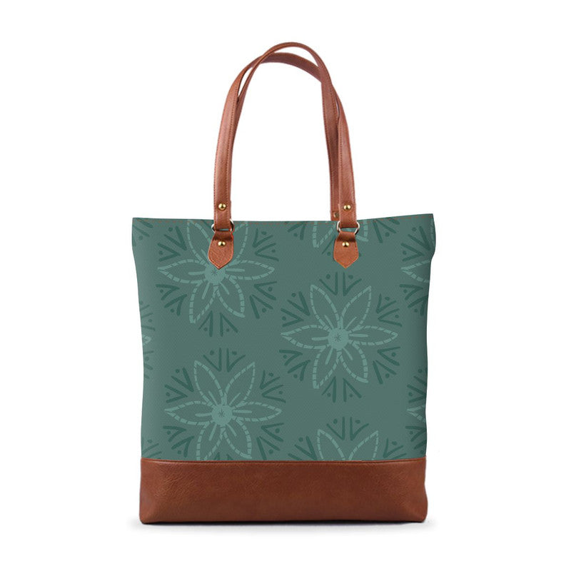 Coral Green Tall Tote Bag Main image