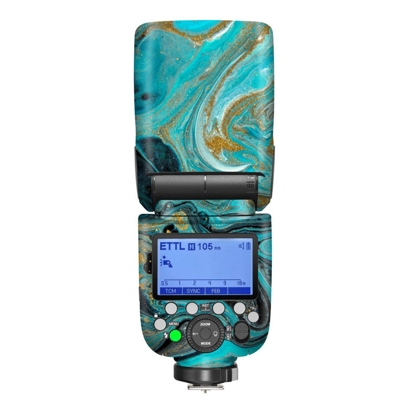 Blue Gold Camera Flash Skin Main image