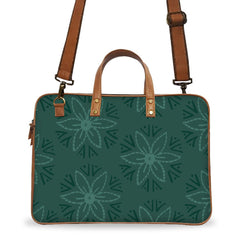 Coral Green Deluxe Laptop Bag