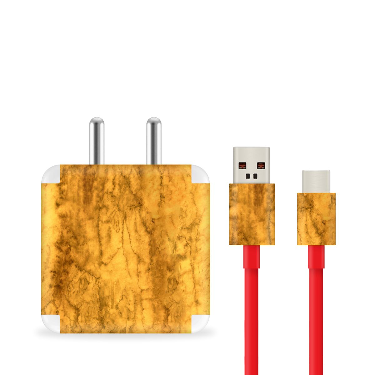 Yellow Waterpaint Charger Skin Secondary image