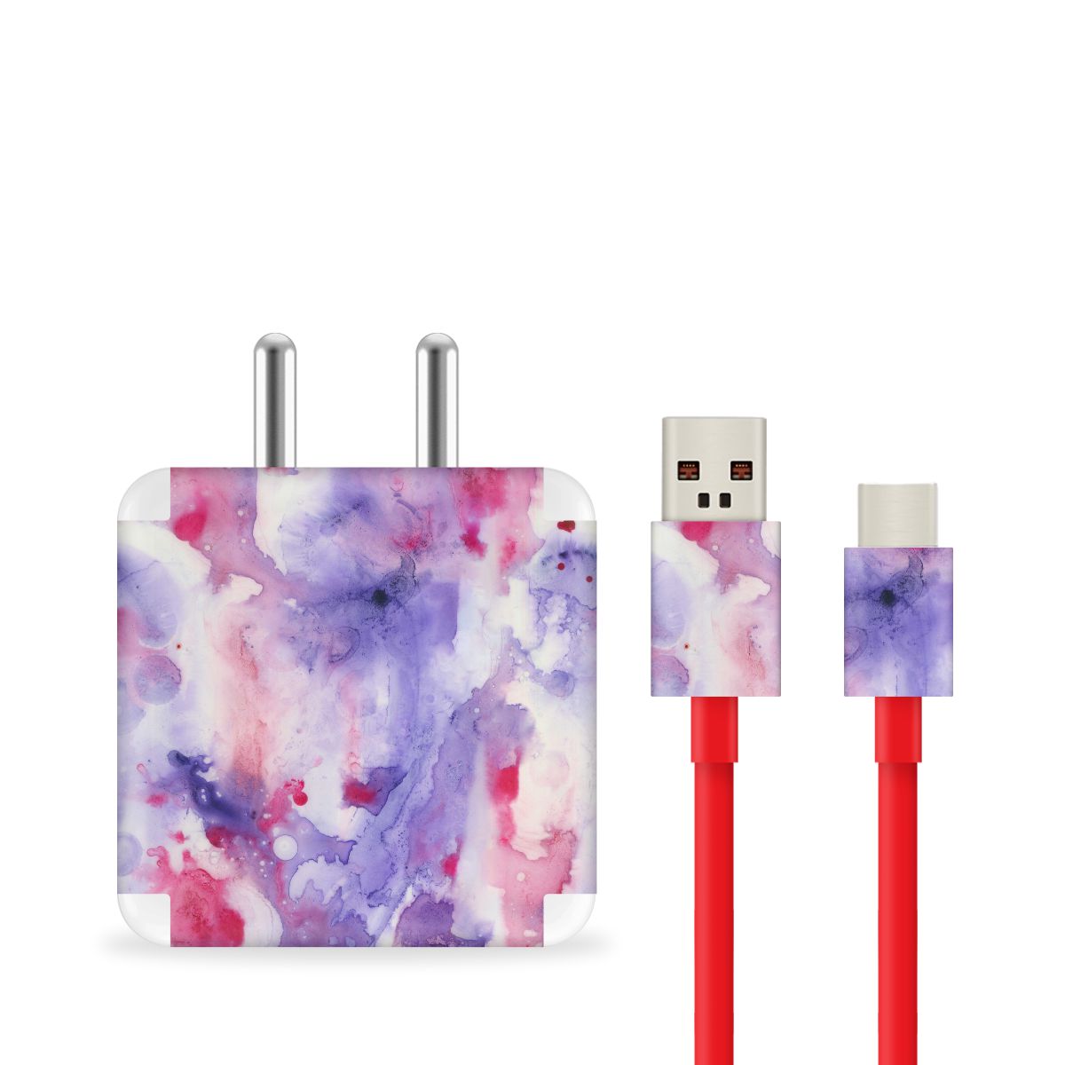 White Waterpaint Charger Skin Secondary image