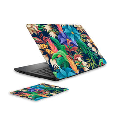 blossoms-laptop-skin-and-mouse-pad-combo WrapCart India