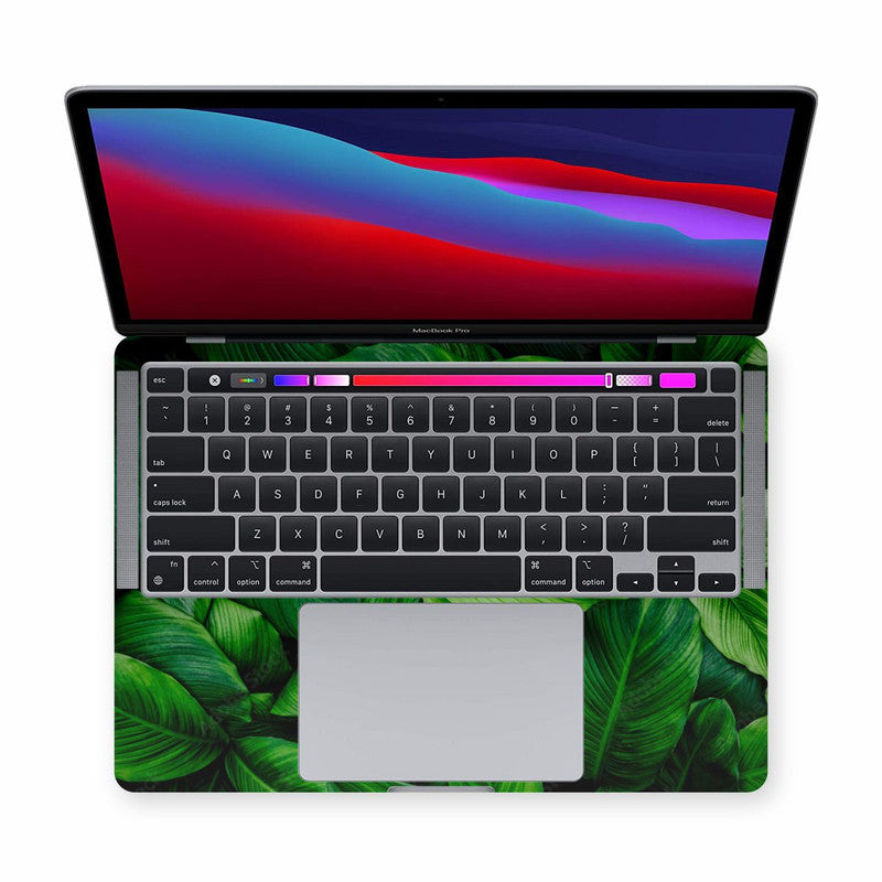 Macbook Green Leaves Laptop Skins Secondary image
