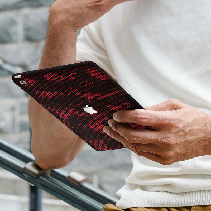 IPad Skin Matrix Design - Red 1 Secondary image