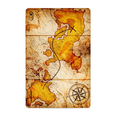 Wood Map 1 Tab Skin For Samsung Galaxy Tab S2 9.7