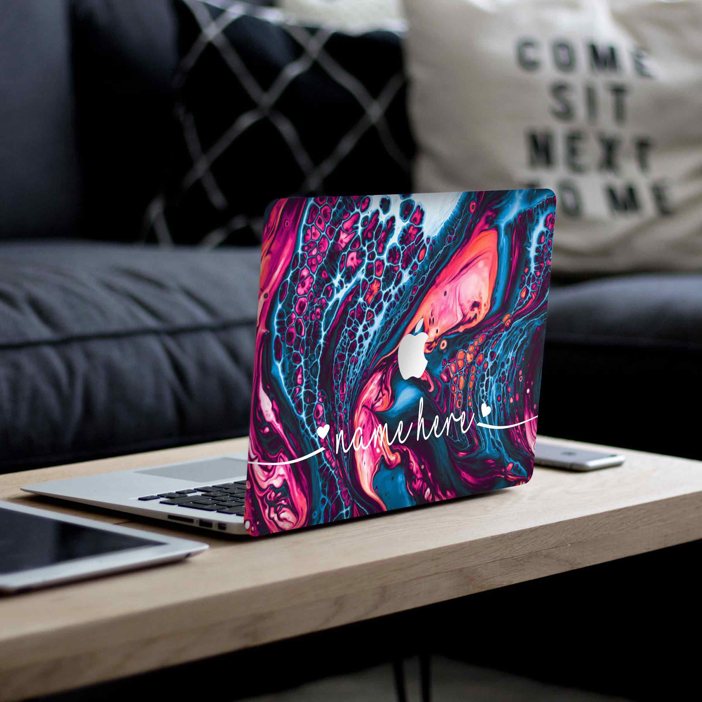 MacBook Liquid Psychedelic Laptop Skins - Custom Name Secondary image