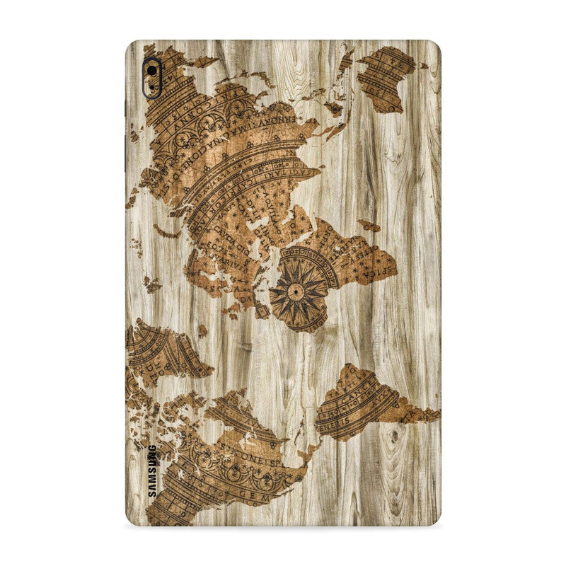 Wood Map 2 Tab Skin For Samsung Galaxy Tab A8 Main image