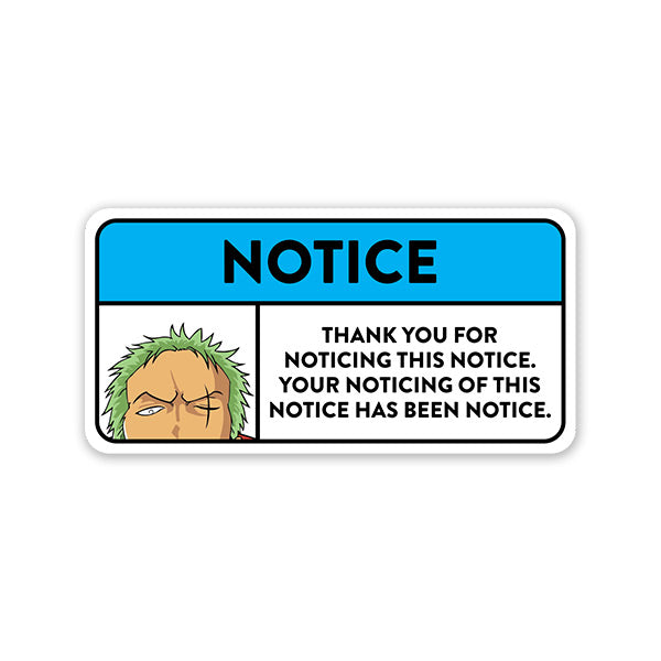 Notice Car Sticker - Car Stickers India. Residue Free. – WrapCart Skins