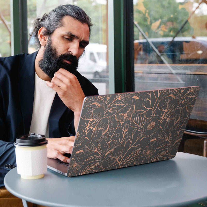 Seamless floral Laptop Skins Secondary image