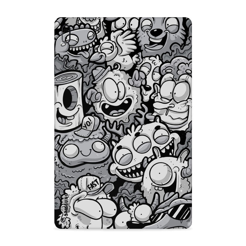 Doodle Monster Tab Skin For Samsung Galaxy Tab S5E   