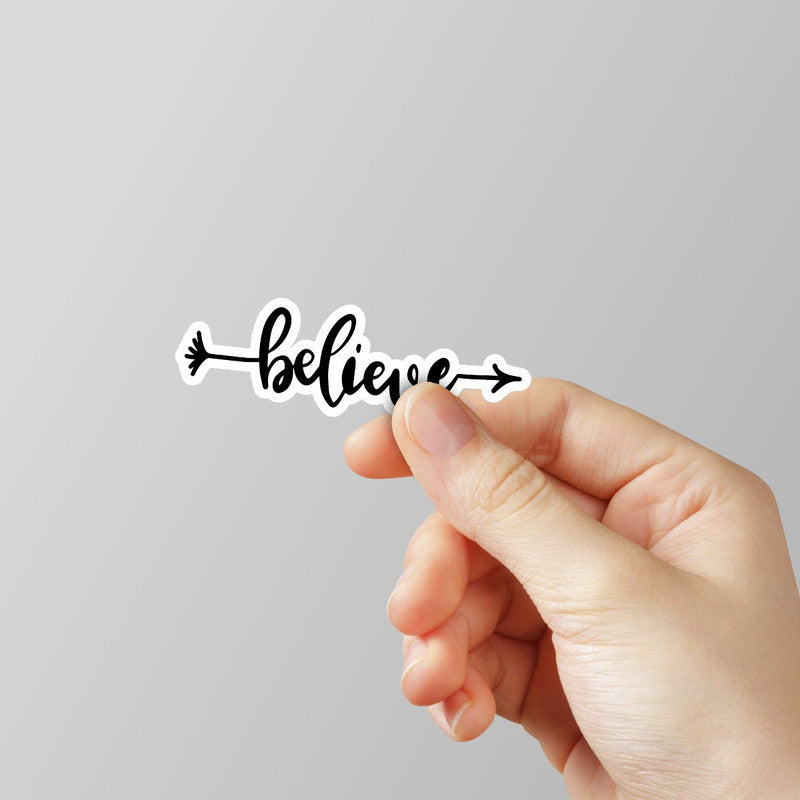 Believe Laptop Sticker Main image