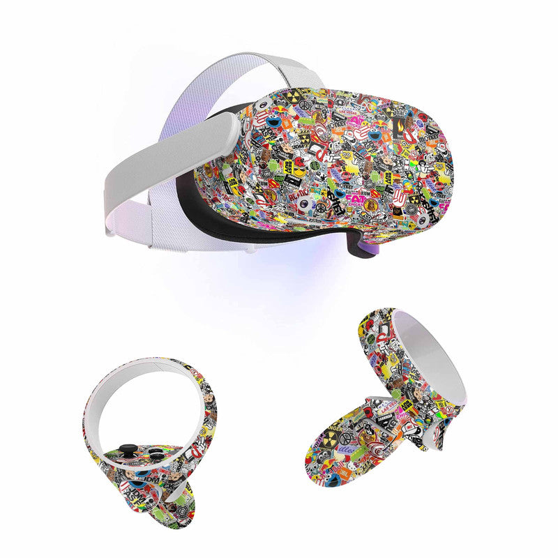 Sticker Bomb Skin For Meta Oculus Quest 3 VR Main image