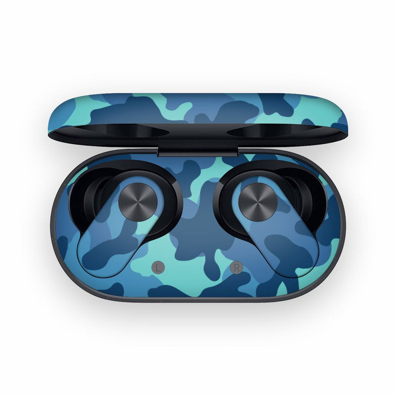 Grove Blue Camo OnePlus Nord Buds 2 Skin Main image