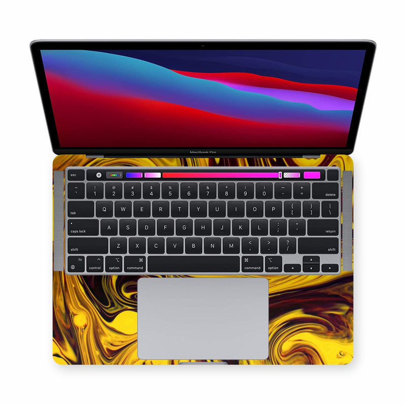 Macbook Yellow Mercury Laptop Skins Secondary image