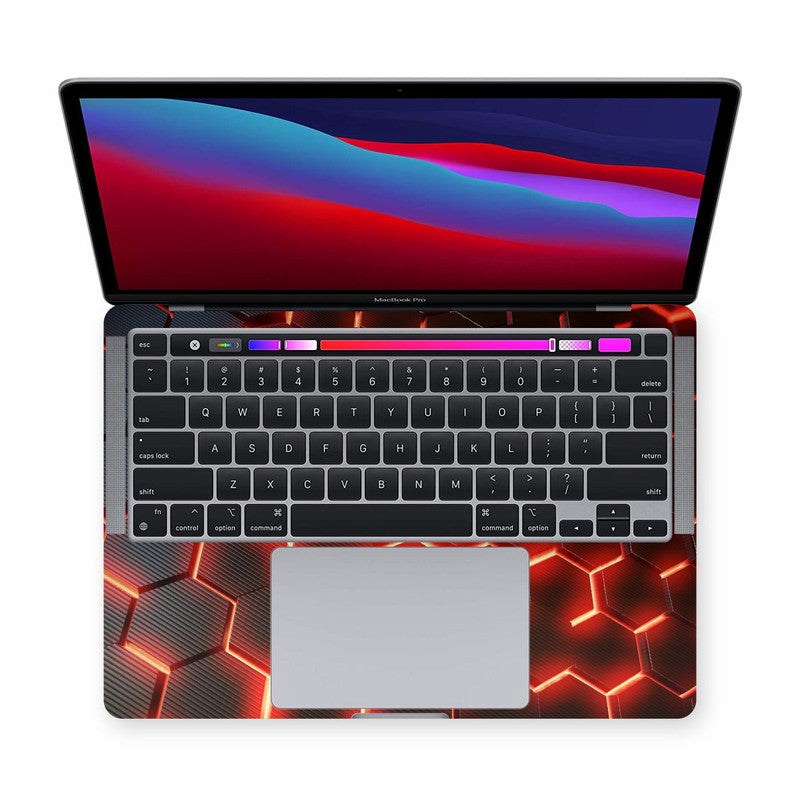Macbook Matrix Orange Laptop Skins Secondary image