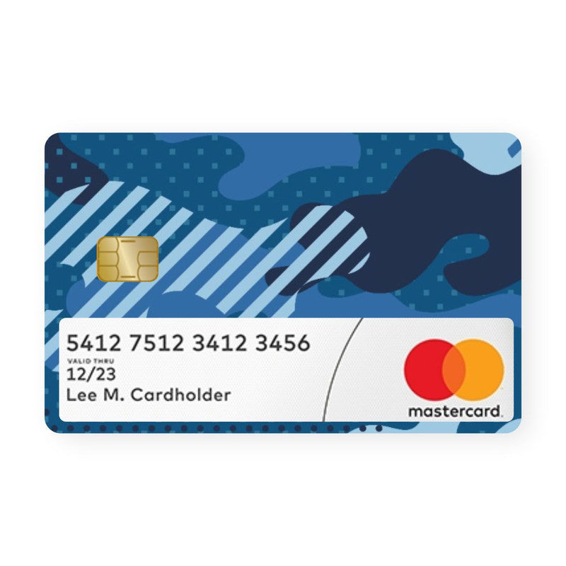 Military Blue Card With Window Main image