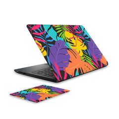 botanical-laptop-skin-and-mouse-pad-combo WrapCart India