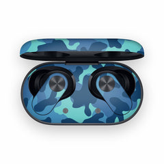 Grove Blue Camo OnePlus Nord Buds 2 Skin