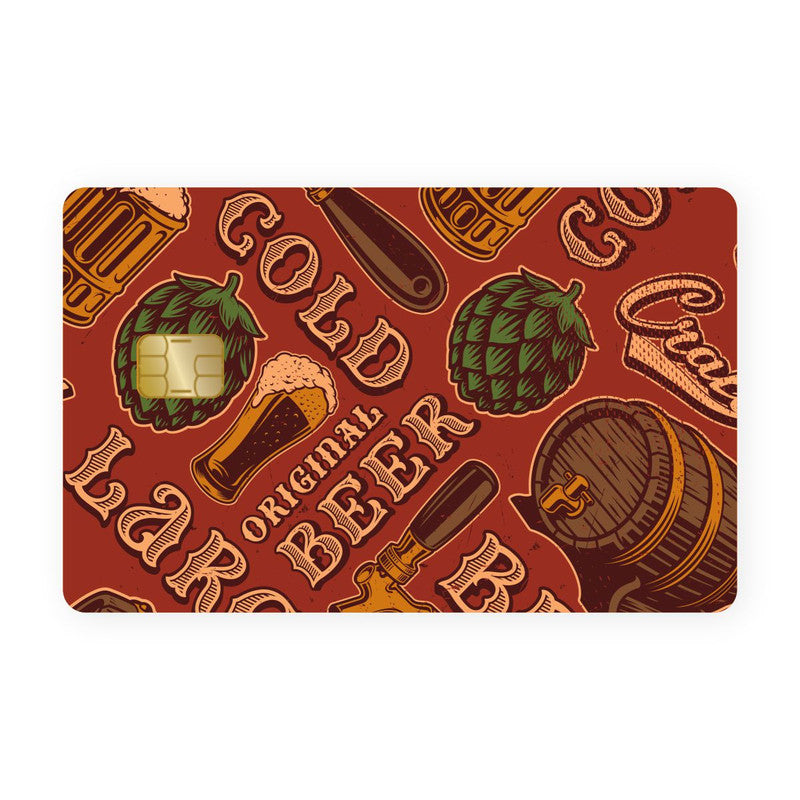 Beer Retro Card - WrapCart Credit Card Skins Main image