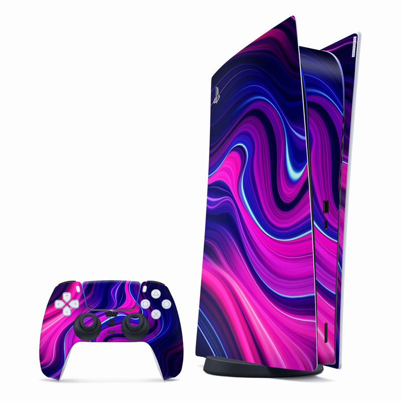 Aesthetic Purple PlayStation Skin - Skins For PlayStation 5 Slim Main image