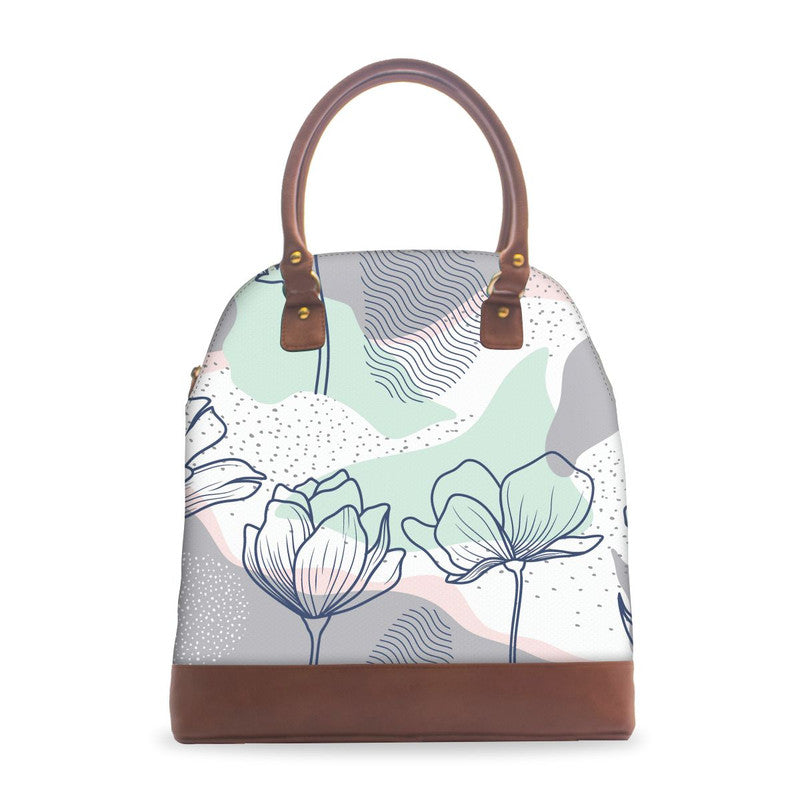 Abstract Art Floral Deluxe Tote Bag