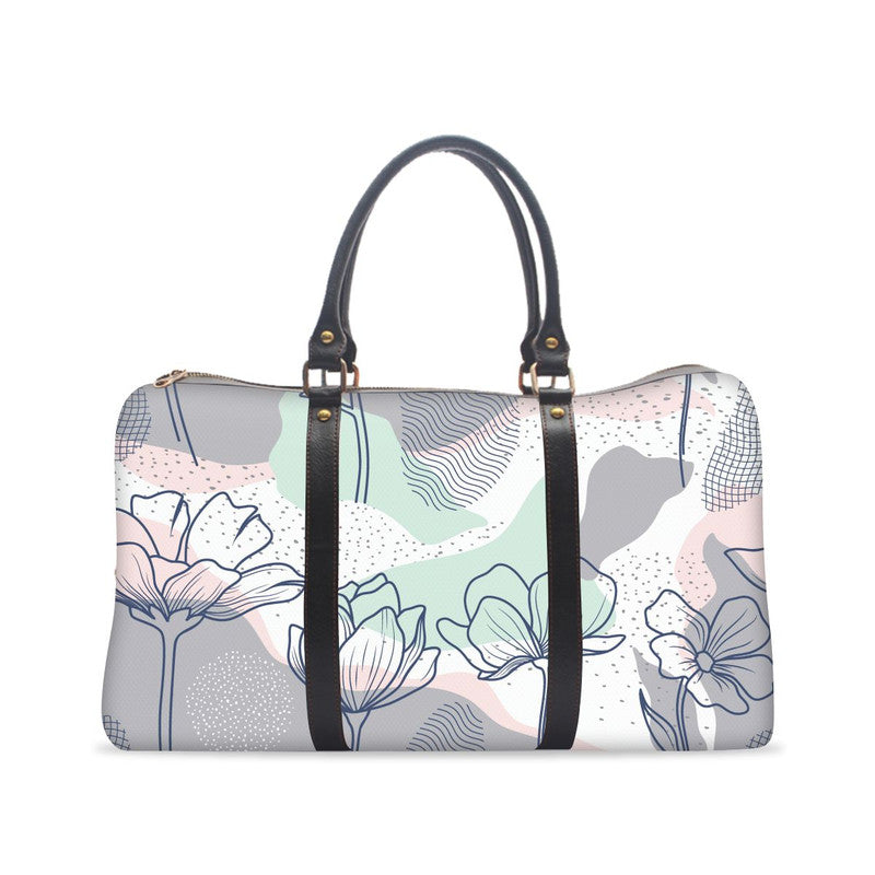 Abstract Art Floral Duffle Bag