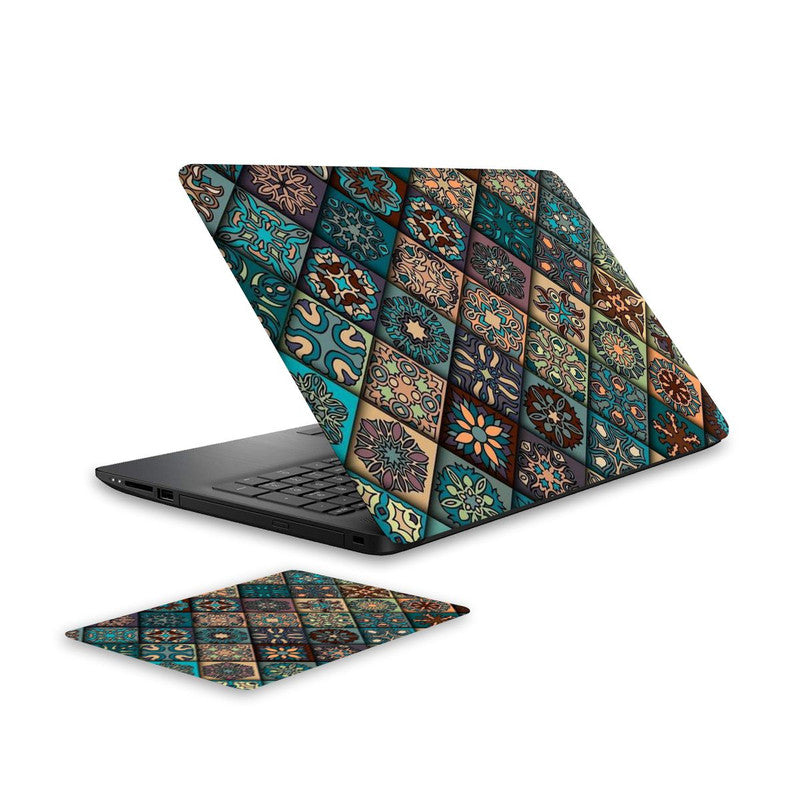 aesthetic-laptop-skin-and-mouse-pad-combo WrapCart India Main image