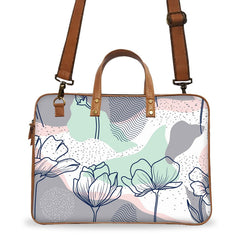Abstract Art Floral Deluxe Laptop Bag