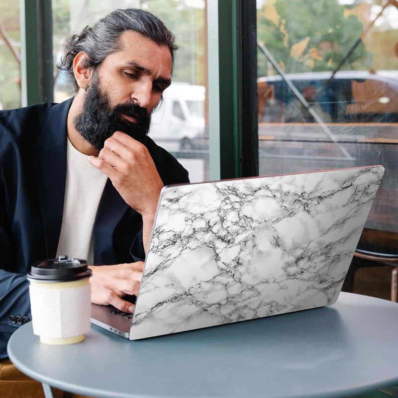 White Marble Laptop Skins Secondary image