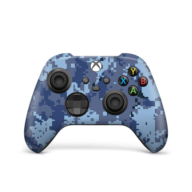 Digi Blue Camo Joystick Controller Skin Main image