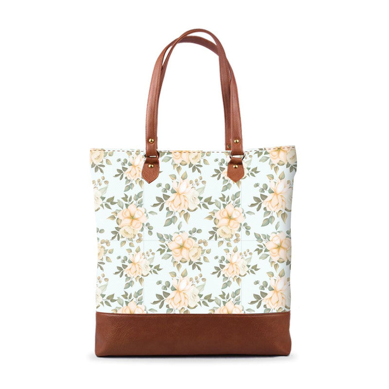 Floral Tall Tote Bag