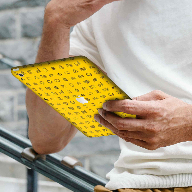 IPad Skin Tech Icons Yellow Secondary image