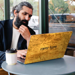 yellow-waterpaint-laptop-skins-custom-name